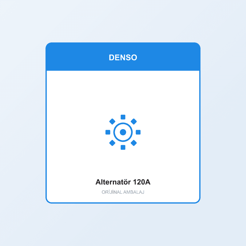 Alternatör 120A - ambalaj
